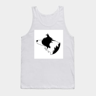 Border collie black and white Tank Top